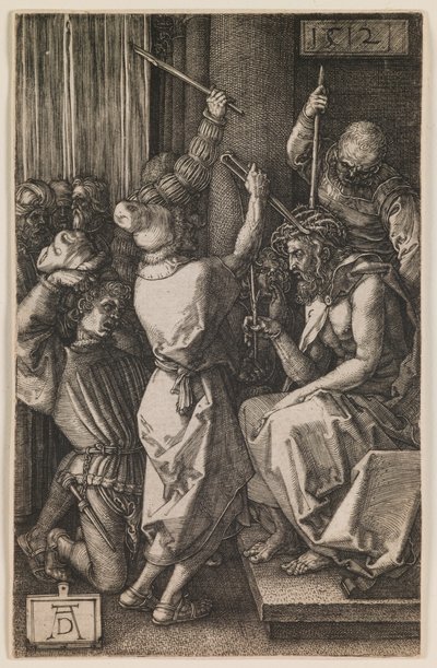 Kristus korunovaný trním, ze série "Malé pašije" od Albrecht Dürer or Duerer