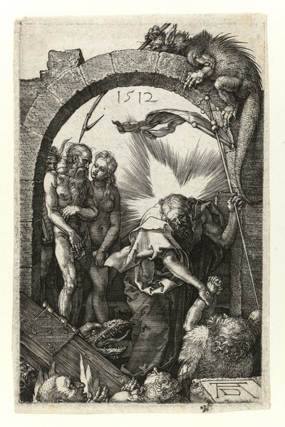 Kristus v limbu (s Adamem a Evou) od Albrecht Dürer