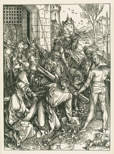 Kristus nesoucí kříž, asi 1498-99 (dřevoryt) od Albrecht Dürer or Duerer