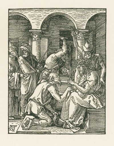 Kristus korunovaný trním, asi 1509 (dřevoryt) od Albrecht Dürer or Duerer