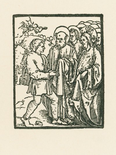 Kristus uzdravuje někoho posedlého ďáblem od Albrecht Dürer or Duerer
