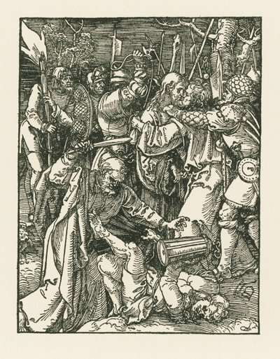 Kristus v zajetí, asi 1509 (dřevoryt) od Albrecht Dürer or Duerer