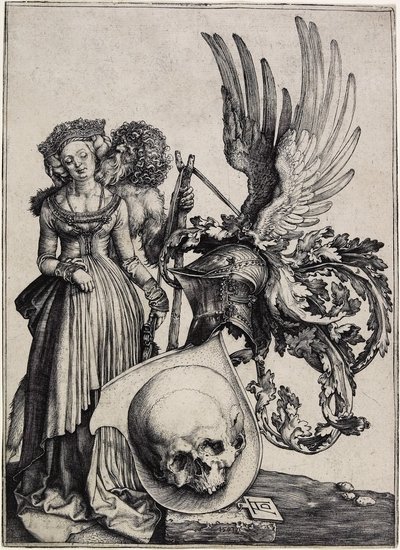Erb s lebkou, c. 1503 od Albrecht Dürer