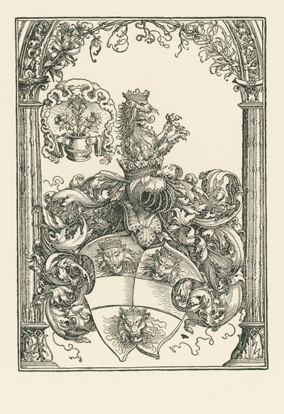 Erb Jacoba de Bannissis, asi 1515 (dřevoryt) od Albrecht Dürer or Duerer