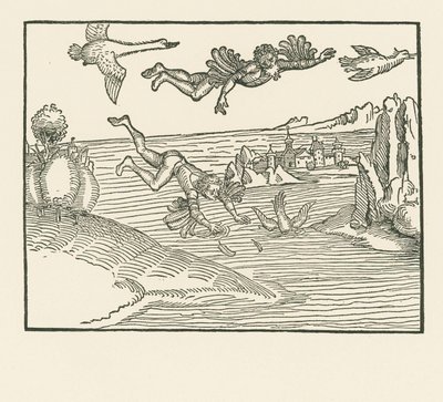 Daidalos a Ikarus od Albrecht Dürer or Duerer