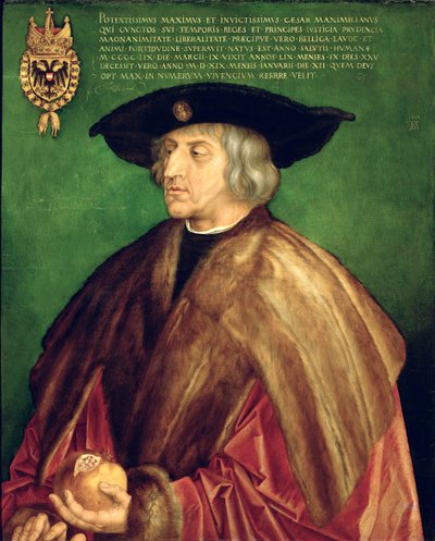 Císař Maxmilián I. (olej na desce) od Albrecht Dürer