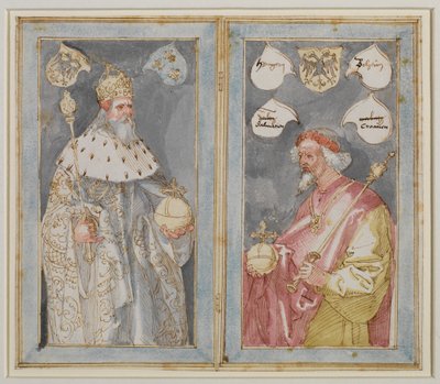 Císaři Karel Veliký a Zikmund, 1507 - 1510 cca od Albrecht Dürer