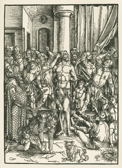 Bičování Krista, asi 1496-97 (dřevoryt) od Albrecht Dürer or Duerer