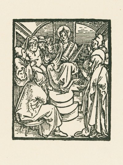 Ježíš mezi lékaři od Albrecht Dürer or Duerer