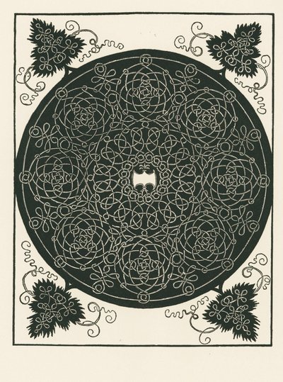Uzel s dlouhým šestihranným středovým dílem a kulatými svitky od Albrecht Dürer or Duerer