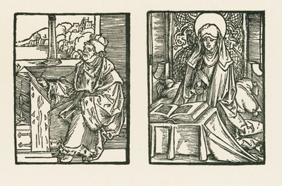 Magister Matthias, kanovník z Linkoepingu a svaté Birgity od Albrecht Dürer or Duerer