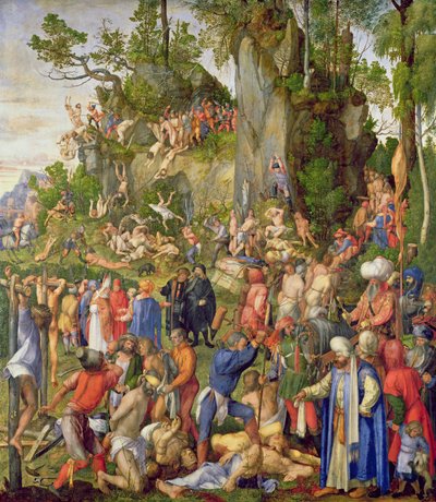 Mučednická smrt deseti tisíců od Albrecht Dürer or Duerer