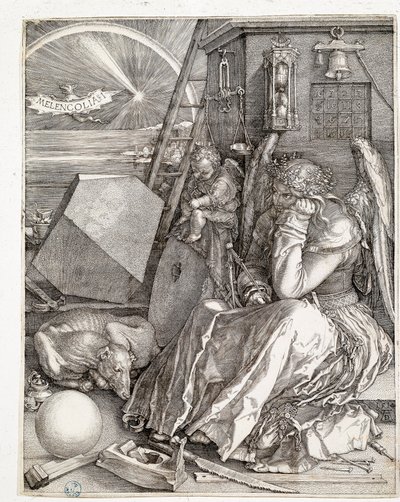 Melancholia I (rytina od Albrecht Dürer