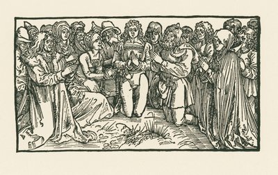 Muži a ženy při modlitbě od Albrecht Dürer or Duerer