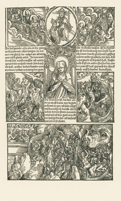 Svatá Birgitta a Panna Maria se přimlouvají za zatracené od Albrecht Dürer or Duerer