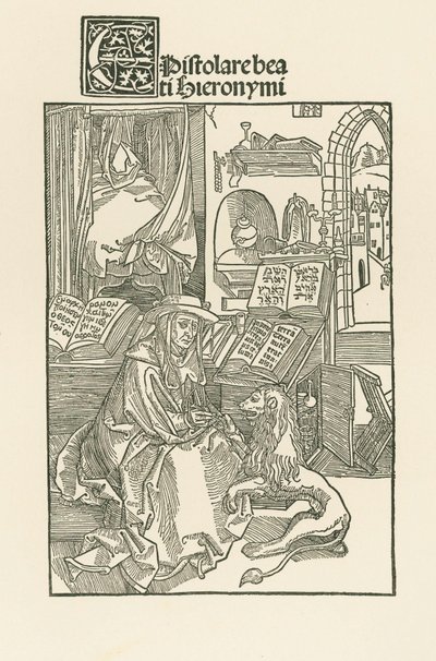 Svatý Jeroným ve své pracovně od Albrecht Dürer or Duerer
