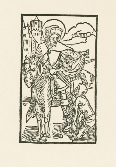 Svatý Martin z Tours od Albrecht Dürer or Duerer