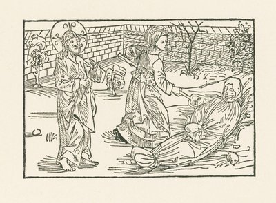 Šestý skutek milosrdenství: Péče o pohřeb bližního od Albrecht Dürer or Duerer