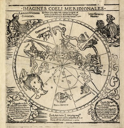 Jižní nebeská polokoule, "Imagines Coeli Meridionales od Albrecht Dürer or Duerer