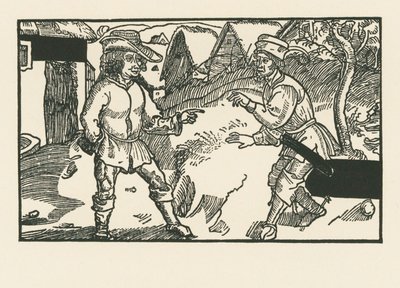 Syrus a Chremes, asi 1492-93 (dřevoryt) od Albrecht Dürer or Duerer