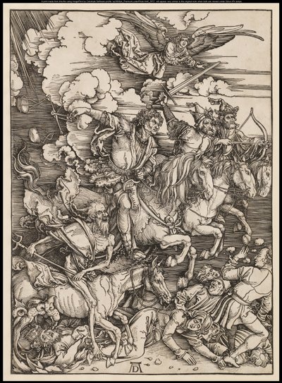 Apokalypsa: Čtyři jezdci od Albrecht Dürer or Duerer
