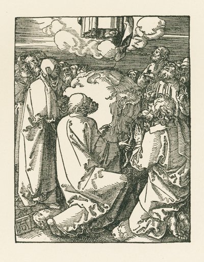 Nanebevstoupení Páně, asi 1510 (dřevoryt) od Albrecht Dürer or Duerer