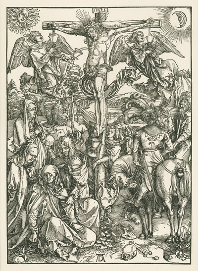 Ukřižování, asi 1498 (dřevoryt) od Albrecht Dürer or Duerer