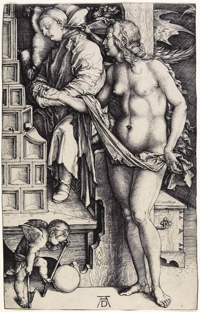 The Dream, cca 1500 (rytina) od Albrecht Dürer