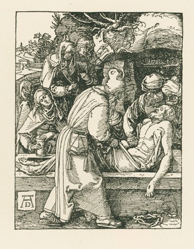 Pohřbívání, asi 1509-10 (dřevoryt) od Albrecht Dürer or Duerer