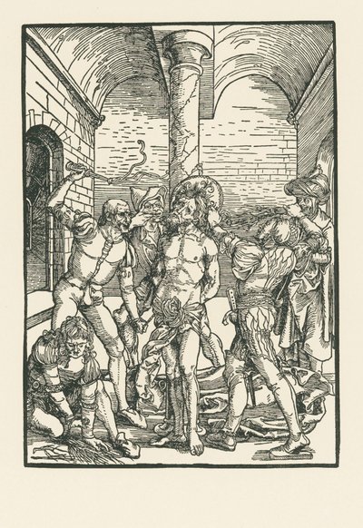 Bičování, kolem roku 1500 (dřevoryt) od Albrecht Dürer or Duerer