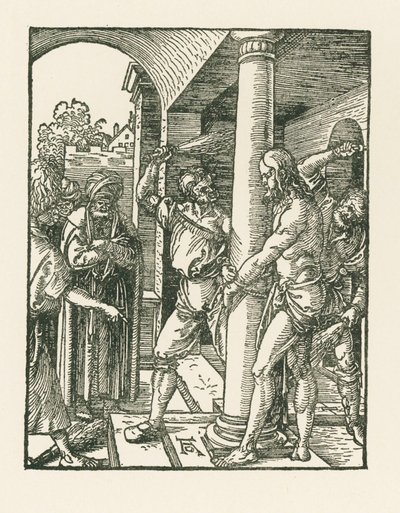 Bičování, asi 1509 (dřevoryt) od Albrecht Dürer or Duerer