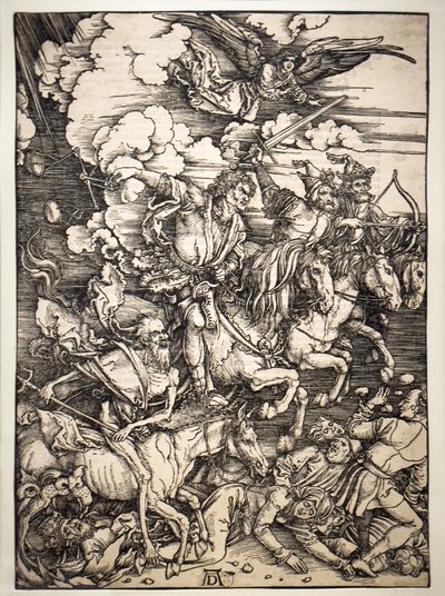Čtyři jezdci z Apokalypsy od Albrecht Dürer or Duerer