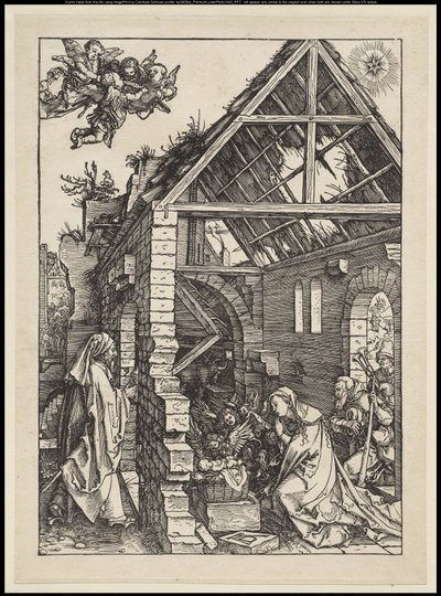 Život Panny: Narození Páně, 1502-03 od Albrecht Dürer