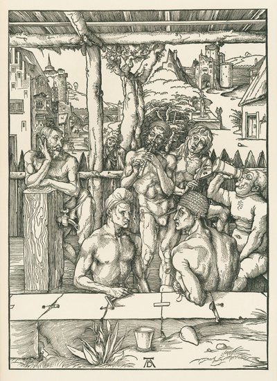 Pánská lázeň, asi 1496-97 (dřevoryt) od Albrecht Dürer or Duerer