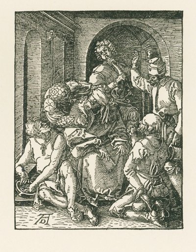 Posmívání se Kristu, asi 1508-09 (dřevoryt) od Albrecht Dürer or Duerer