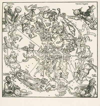 Severní polokoule Zeměkoule Celestralu od Albrecht Dürer or Duerer
