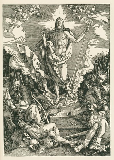 Kristovo vzkříšení od Albrecht Dürer or Duerer