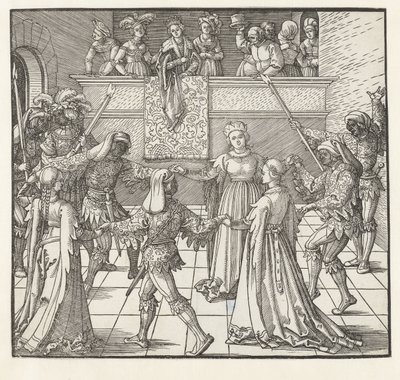 Tanec s pochodní od Albrecht Dürer or Duerer