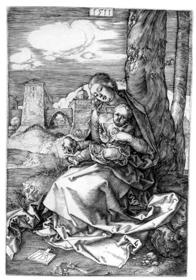 Panna a dítě s hruškou od Albrecht Dürer