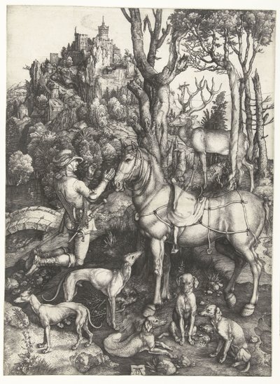 Pyhän Eustacen visio od Albrecht Dürer or Duerer