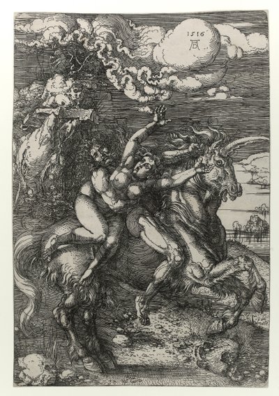 Únos na jednorožce od Albrecht Dürer