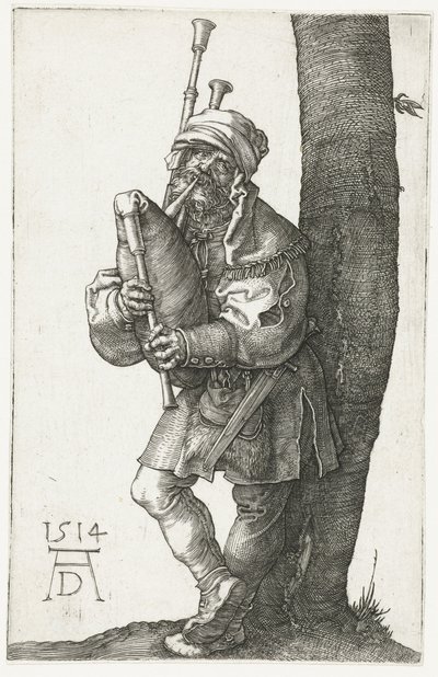 Säkkipillin soittaja od Albrecht Dürer or Duerer
