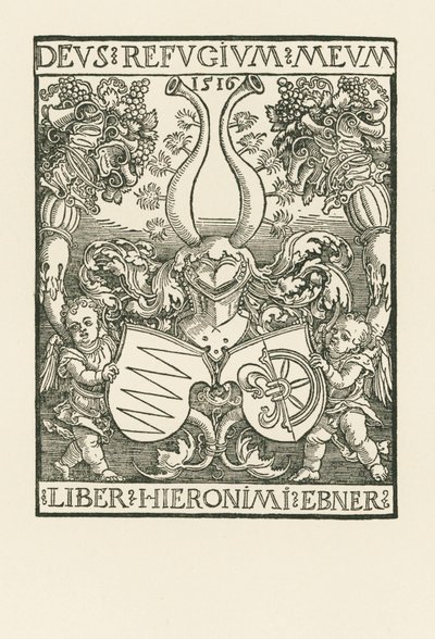 Knižní značka Hieronyma Ebnera od Albrecht Dürer or Duerer