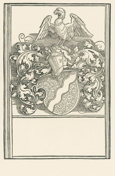 Erb Michaela Behaima, asi 1518-20 (dřevoryt) od Albrecht Dürer or Duerer