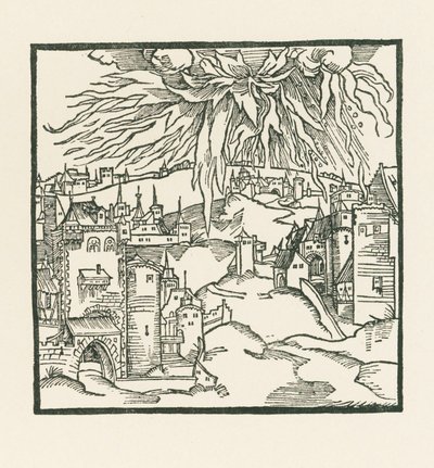 Zničení Sodomy a Gomory od Albrecht Dürer or Duerer