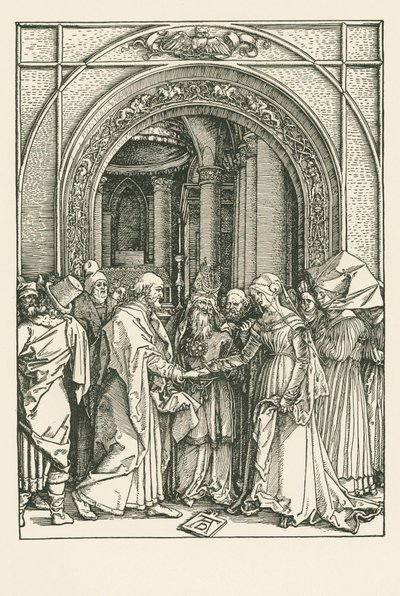 Svatba Panny Marie, asi 1504 (dřevoryt) od Albrecht Dürer or Duerer