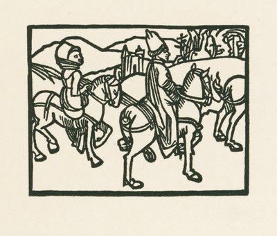 Kníže na koni, asi 1489-90 (dřevoryt) od Albrecht Dürer or Duerer