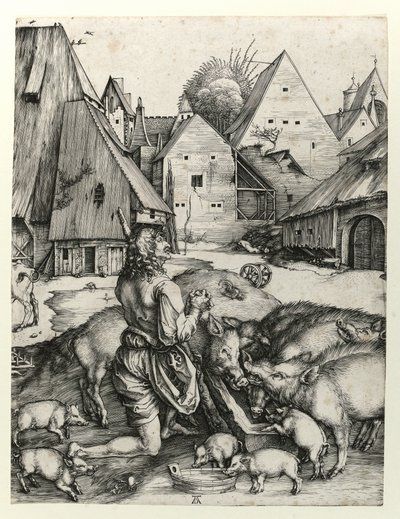 Marnotratný syn od Albrecht Dürer