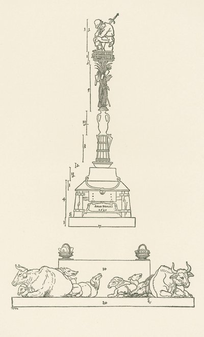 Vítězný sloup pro podmanění povstaleckých rolníků od Albrecht Dürer or Duerer