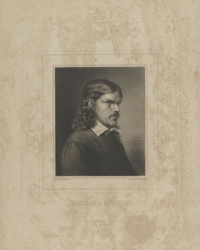 Portrét Friedricha Rueckerta 1788-1866, 40. léta 19. století. od Albrecht Fürchtegott Schultheiss